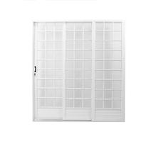 Porta de Aço de Correr 215x160cm com Vidro Minas Sul Mgm Abertura Esquerda