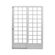 Porta de Aço de Correr 215x160cm Minas Sul MGM Abertura Direita Branco