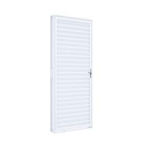 Porta de Aço de Giro 215x85cm Laminada Riobras Abertura Direita Branco