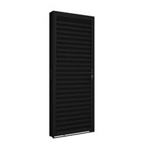 Porta de Aço de Giro Laminada 215x85cm Aço Pronto Riobras Abertura Esquerda Preto