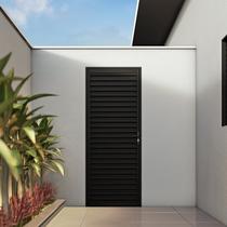 Porta de Aço de Giro Laminada 215x85cm Aço Pronto Riobras Abertura Esquerda Porta de Aço de Giro Laminada 215x85cm Aço Pronto Riobras Abertura Esquerda