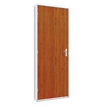 Porta de Aço Duraplac 215x75cm Batente de Aço 12cm Riobras Mogno Porta de Aço Duraplac 215x75cm Batente de Aço 12cm Riobras Mogno