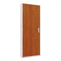 Porta de Aço Duraplac 215x85cm Batente de Aço 12cm Riobras Mogno Porta de Aço Duraplac 215x85cm Batente de Aço 12cm Riobras Mogno