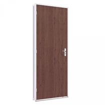 Porta de Aço Duraplac 215x85cm Batente de Aço 12cm Riobras