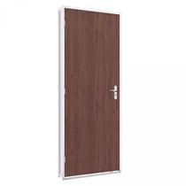 Porta de Aço Duraplac 215x85cm Batente de Aço 12cm Riobras