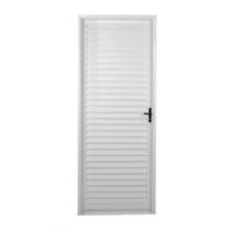 Porta de Aço Laminada 215x65cm Minas Sul MGM Abertura Esquerda Branco