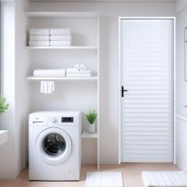Porta de Aço Laminada 215x75cm Minas Sul Mgm Abertura Direita