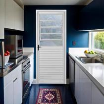 Porta de Aço Laminada Mista Horizontal 215x75cm Minas Sul MGM