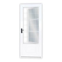 Porta de Aço Postigo 215x85cm com Grade Quadrada Minas Sul MGM Abertura Direita Branco Porta de Aço Postigo 215x85cm com Grade Quadrada Minas Sul MGM Abertura Direita Branco