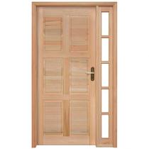 Porta de Almofadas com Marco e Vitrô de Um Lado Rondosul Natural