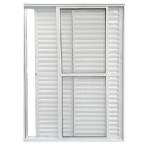 Porta de Alumínio Balcão 3 Folhas Branca Linha 25 Com Fechadura - Bergamo Porta de Alumínio Balcão 3 Folhas Branca Linha 25 Com Fechadura - Bergamo