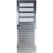 Porta De Alumínio Basculante 2,10 X 0,70 Direita Linha All Modular Cor Brilhante