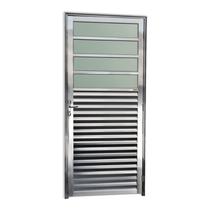 Porta de Alumínio Basculante 210x86cm com Vidro Boreal Anodizado Super Brilhante Brimak Porta de Alumínio Basculante 210x86cm com Vidro Boreal Anodizado Super Brilhante Brimak