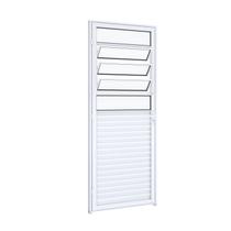 Porta de Alumínio Basculante 215x85cm Mista com Vidro Riobras Aluminíos Porta de Alumínio Basculante 215x85cm Mista com Vidro Riobras Aluminíos