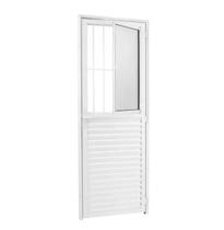 porta de alumínio branco 210X80 social LINHA 25