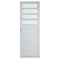Porta de Alumínio Branco de Cozinha Basculante CMC Modular - Lado Direito - 2.10 (A) x 0.90 (L) Porta de Alumínio Branco de Cozinha Basculante CMC Modular - Lado Direito - 2.10 (A) x 0.90 (L)