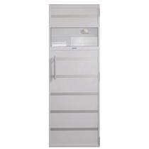 Porta de Alumínio Branco p/ Sauna a Vapor com Contramarco 0,70x1,99 m - Sodramar