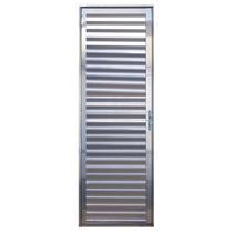 Porta de Alumínio Brilhante Palheta CMC Modular - Lado Esquerdo - 2.10 (A) X 0.70 (L)