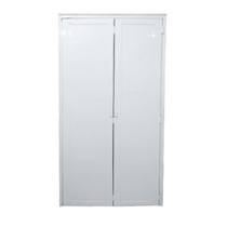 Porta de Alumínio Camarão Lambril Branco Linha 25 - DC Porta de Alumínio Camarão Lambril Branco Linha 25 - DC