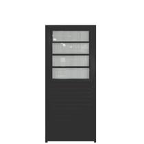 Porta de Alumínio com Basculante 210x70cm Hale Esquadrias Abertura Direita Porta de Alumínio com Basculante 210x70cm Hale Esquadrias Abertura Direita