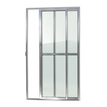 Porta de Alumínio de Correr 210x120cm 2 Folhas com Vidro Liso e Anodizado Brilhante Super Brimak Porta de Alumínio de Correr 210x120cm 2 Folhas com Vidro Liso e Anodizado Brilhante Super Brimak