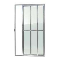 Porta de Alumínio de Correr 210x150cm 2 Folhas com Vidro Liso e Anodizado Brilhante Super Brimak Porta de Alumínio de Correr 210x150cm 2 Folhas com Vidro Liso e Anodizado Brilhante Super Brimak