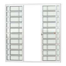 Porta de Alumínio de Correr 210x200cm 4 Folhas com Travessa e Vidro Liso Super Brimak Porta de Alumínio de Correr 210x200cm 4 Folhas com Travessa e Vidro Liso Super Brimak
