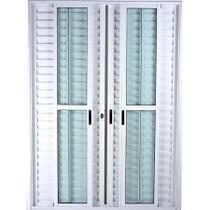 Porta de Alumínio de Correr Balcão 6 Folhas 2,10 x 1,50 Branco Linha 25 Com Chave Porta de Alumínio de Correr Balcão 6 Folhas 2,10 x 1,50 Branco Linha 25 Com Chave
