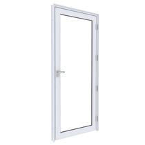 Porta de Alumínio de Giro com Vidro Temperado 215x90 - Eccellente Porta de Alumínio de Giro com Vidro Temperado 215x90 - Eccellente