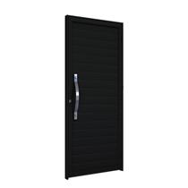 Porta de Aluminio de Giro Lambri com Puxador em Aço Inox215x89cm Riobras Porta de Aluminio de Giro Lambri com Puxador em Aço Inox215x89cm Riobras