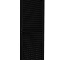 Porta de Alumínio de Giro Laminada Ventilada 215x95cm Lucasa Ideale Abertura Esquerda