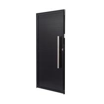 Porta de Alumínio Lambri 210x100cm Batente 4cm Ultra Ramassol Abertura Direita
