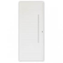 Porta de Alumínio Lambri 210x100cm com Fechadura Rolete e Puxador Project Mgm