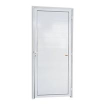 Porta de Alumínio Lambri 210x70cm Super Brilhante Brimak Abertura Esquerda