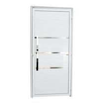 Porta de Alumínio Lambri 210x90cm com Puxador Evolution Brimak