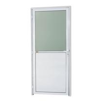 Porta de Alumínio Lambri e Vidro 210x90cm com Vidro Boreal Super Brimak