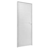 Porta de Aluminio Lambril 210 Cm X 70 Cm Branco