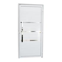 Porta de Alumínio Lambril 210x100cm com Puxador Evolution Super Brimak