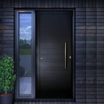 Porta de Aluminio Lambril 210x100cm com Puxador Super Brimak Abertura Direita Porta de Aluminio Lambril 210x100cm com Puxador Super Brimak Abertura Direita