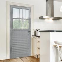 Porta de Alumínio Lambril 210x80cm Lado Esquerdo Postigo Hale Esquadrias