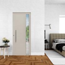 Porta de Alumínio Lambril 210x80cm Visor e Puxador Lado Direito Hale Esquadrias Porta de Alumínio Lambril 210x80cm Visor e Puxador Lado Direito Hale Esquadrias