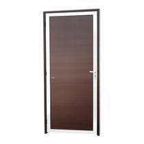 Porta de Alumínio Lambril Super 210cm x 90cm Brimak Abertura Direita Mix Corten Porta de Alumínio Lambril Super 210cm x 90cm Brimak Abertura Direita Mix Corten