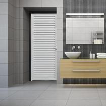 Porta de Alumínio Palheta 210x60cm Hale Esquadrias Abertura Direita