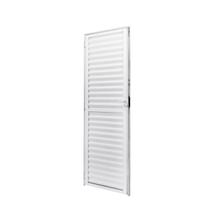 Porta de Alumínio Palheta 210x90cm Batente 4cm Cristal Ramassol