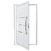 Porta de Alumínio Pivotante Lambri 210x100cm com Puxador Evolution Super Brimak Abertura Direita Porta de Alumínio Pivotante Lambri 210x100cm com Puxador Evolution Super Brimak Abertura Direita