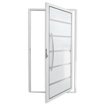 Porta de Alumínio Pivotante Lambri 210x100cm com Puxador Premium Super Brimak Abertura Esquerda Porta de Alumínio Pivotante Lambri 210x100cm com Puxador Premium Super Brimak Abertura Esquerda