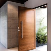 Porta de Alumínio Pivotante Lambri 215x105cm com Puxador de 80cm Lucasa Ideale Abertura Direita Porta de Alumínio Pivotante Lambri 215x105cm com Puxador de 80cm Lucasa Ideale Abertura Direita