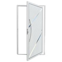 Porta de Alumínio Pivotante Lambril 210x100cm com Puxador Duna Super Brimak Abertura Esquerda Porta de Alumínio Pivotante Lambril 210x100cm com Puxador Duna Super Brimak Abertura Esquerda