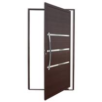 Porta de Alumínio Pivotante Lambril 210x120cm com Puxador Corten Super Evolution Brimak Porta de Alumínio Pivotante Lambril 210x120cm com Puxador Corten Super Evolution Brimak