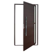 Porta de Alumínio Pivotante Lambril 210x120cm com Puxador Corten Super Visione Brimak Porta de Alumínio Pivotante Lambril 210x120cm com Puxador Corten Super Visione Brimak
